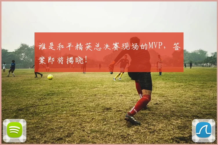 谁是和平精英总决赛现场的MVP，答案即将揭晓！